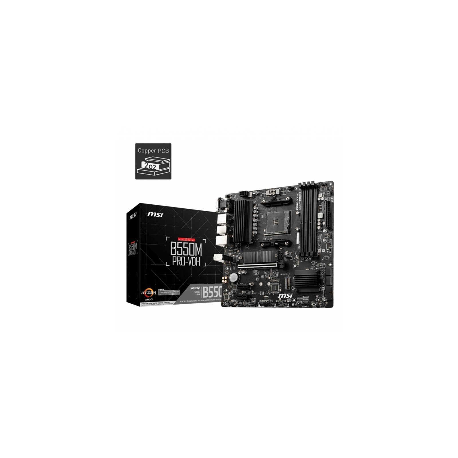 MSI Placa Base B550M PRO VDH mATX AM4