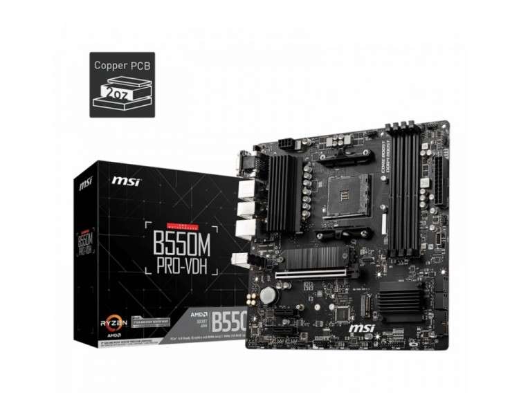 MSI Placa Base B550M PRO VDH mATX AM4