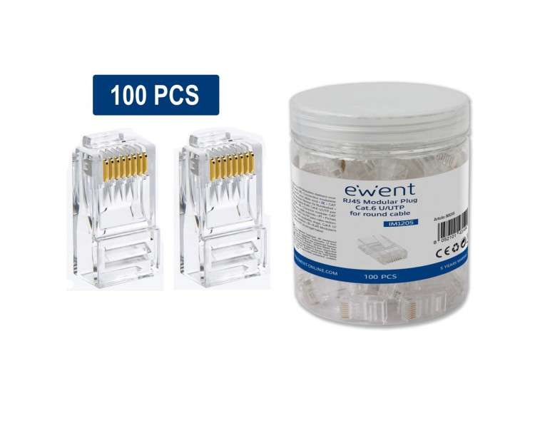 Conector rj45 ewent im1205 cat6 u