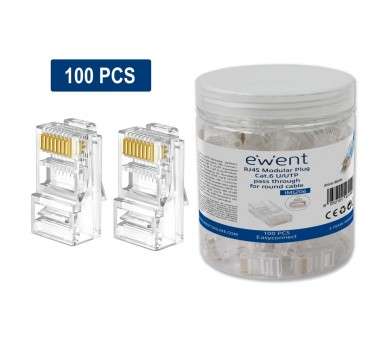 Conector rj45 ewent easyconnect im1206 cat6