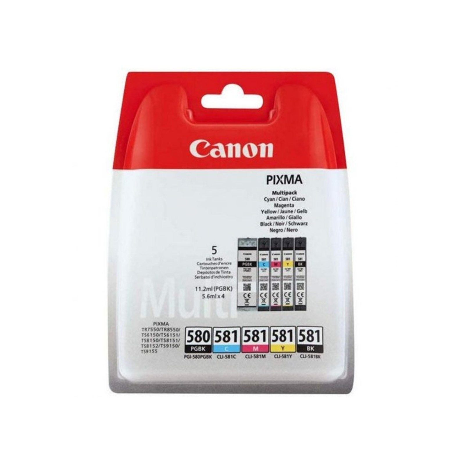 Multipack canon pgi 580 pgbk cli 581