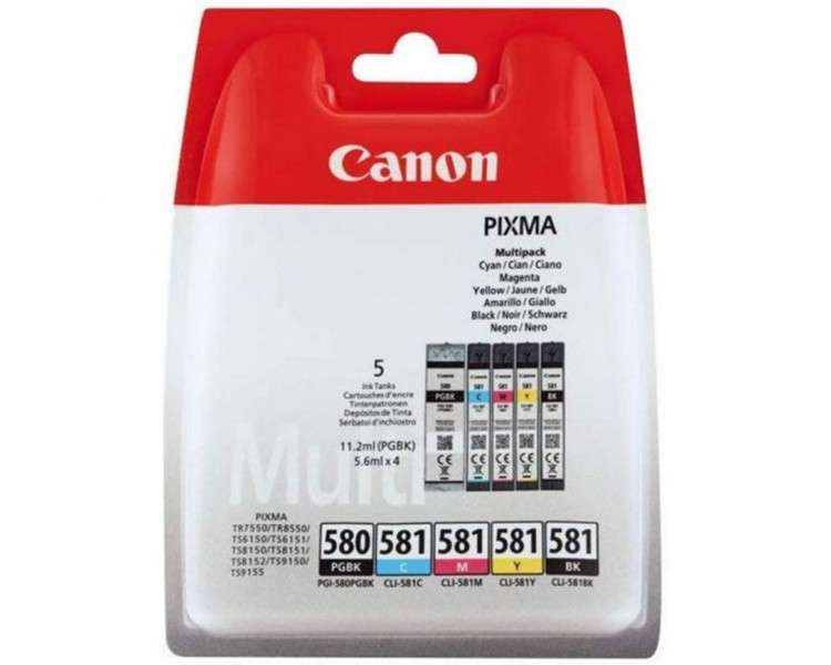 Multipack canon pgi 580 pgbk cli 581