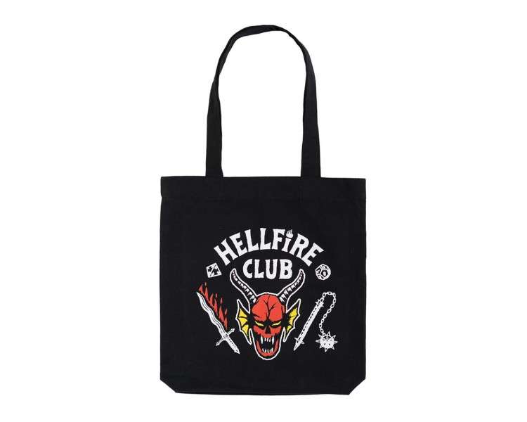 Tote bag stranger things hellfire club