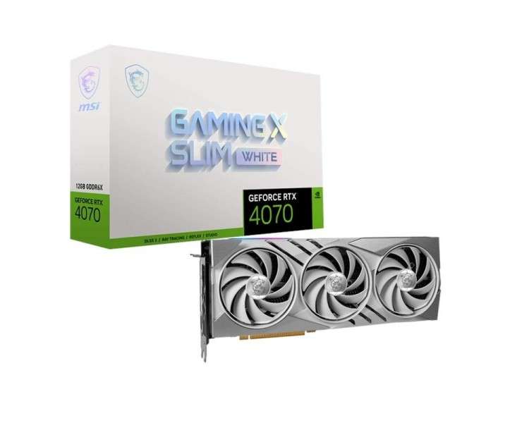 MSI VGA NVIDIA RTX 4070 GAMING X SLIM WHITE 12G