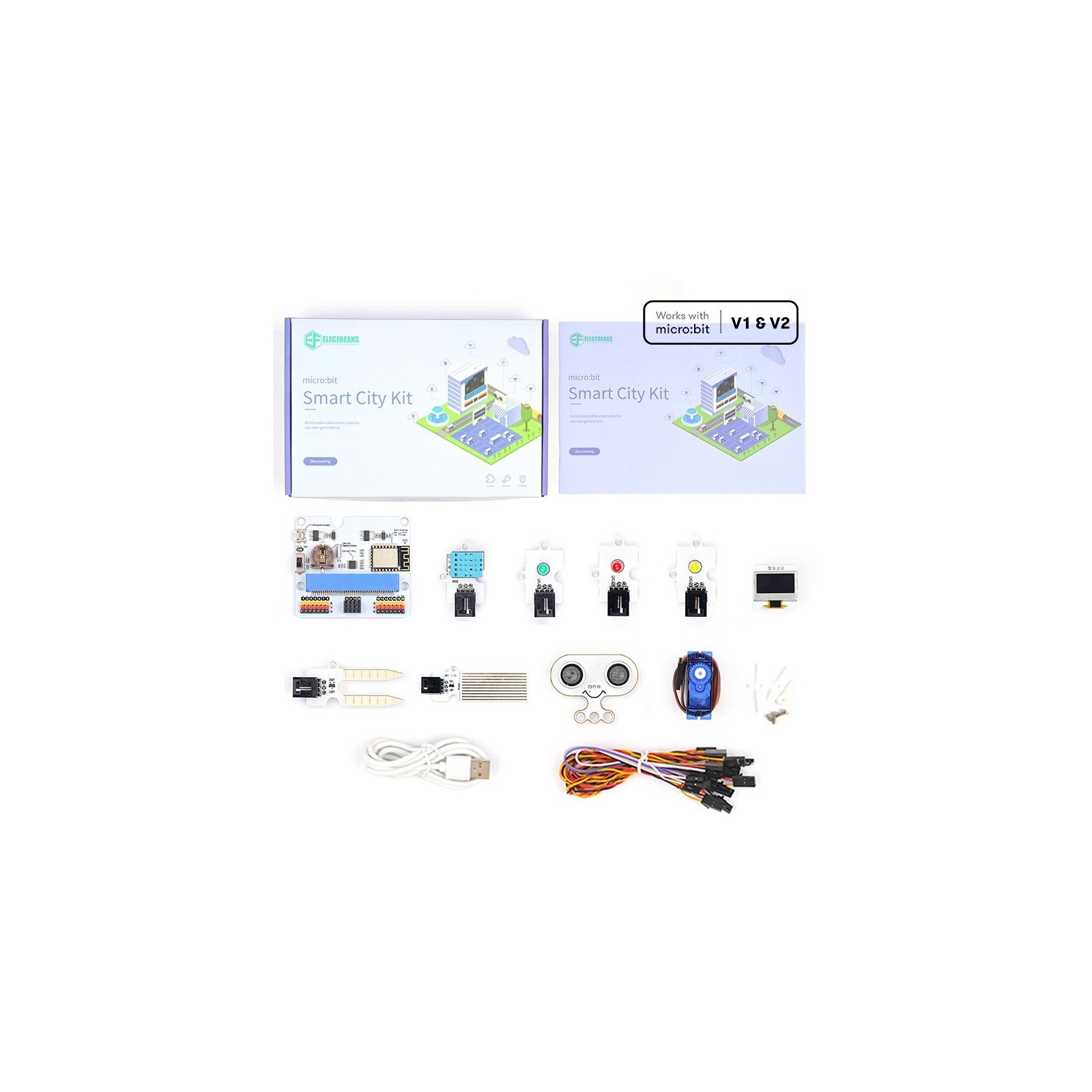 Kit sensores inteligentes micro bit ciudad inteligente