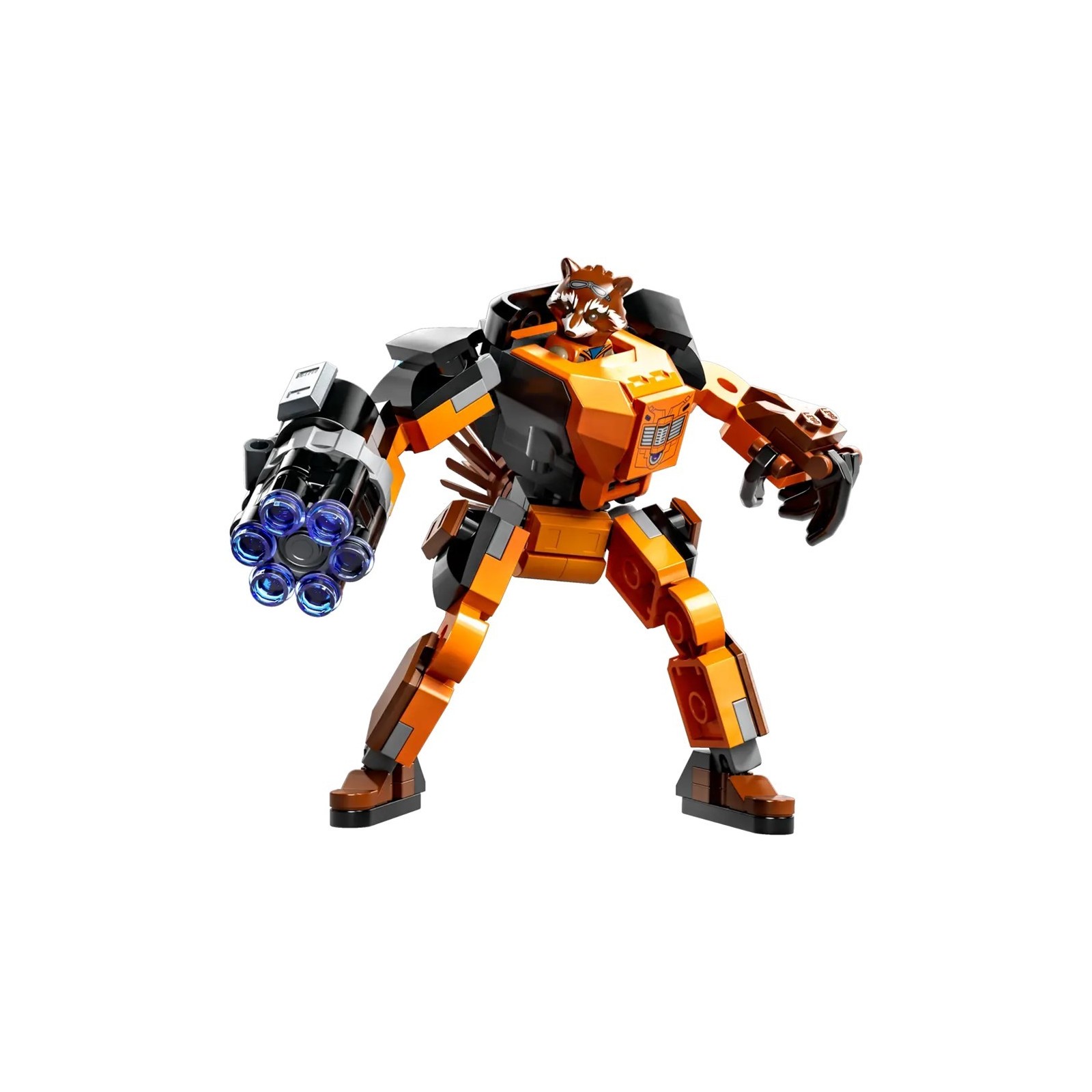 Lego marvel avengers rocket armadura robotica