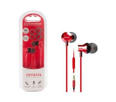 Auriculares aiwa estm 50 rojo