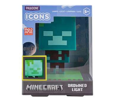 Lampara paladone icon minecraft drowned zombie