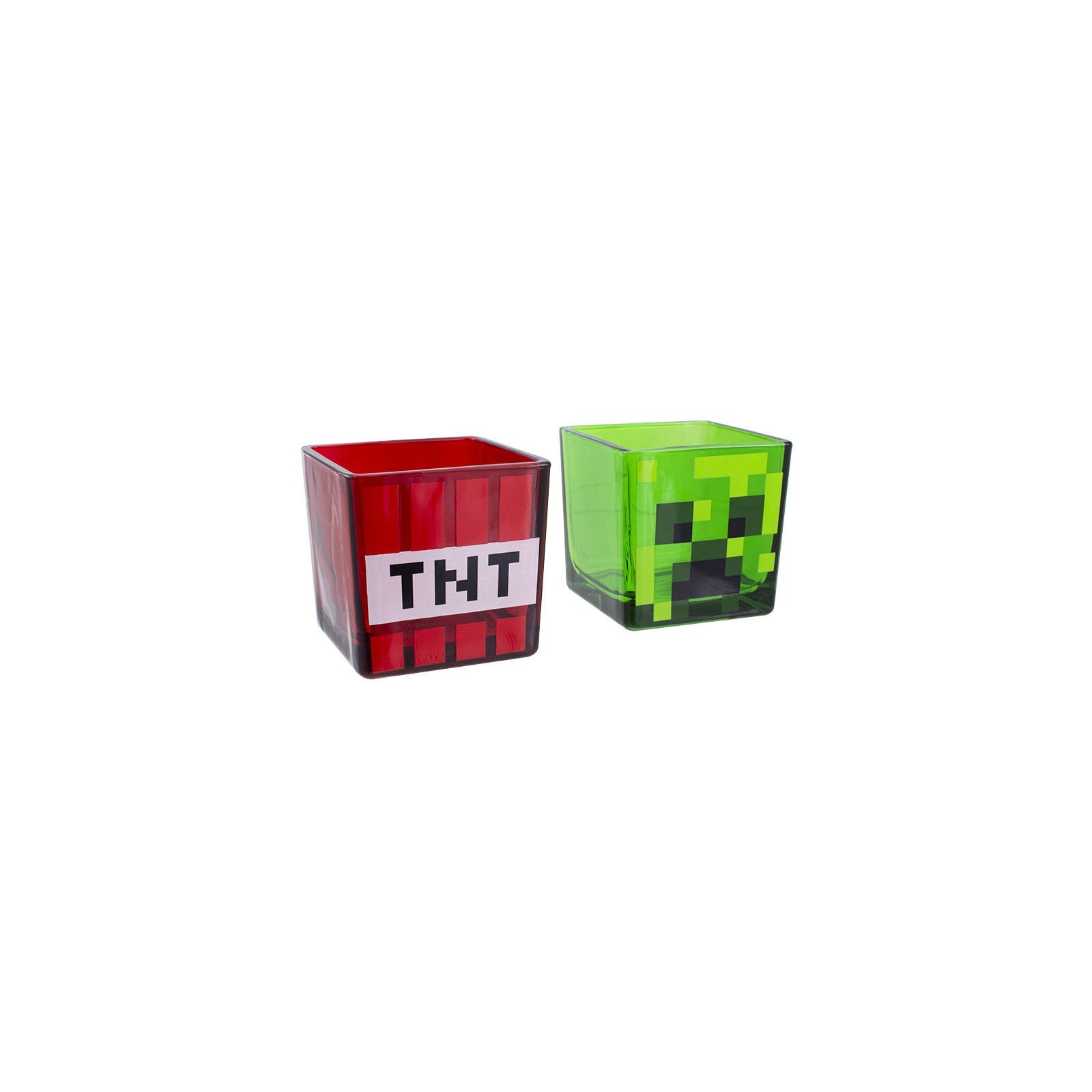 Vasos cuadrados paladone minecraft creeper 