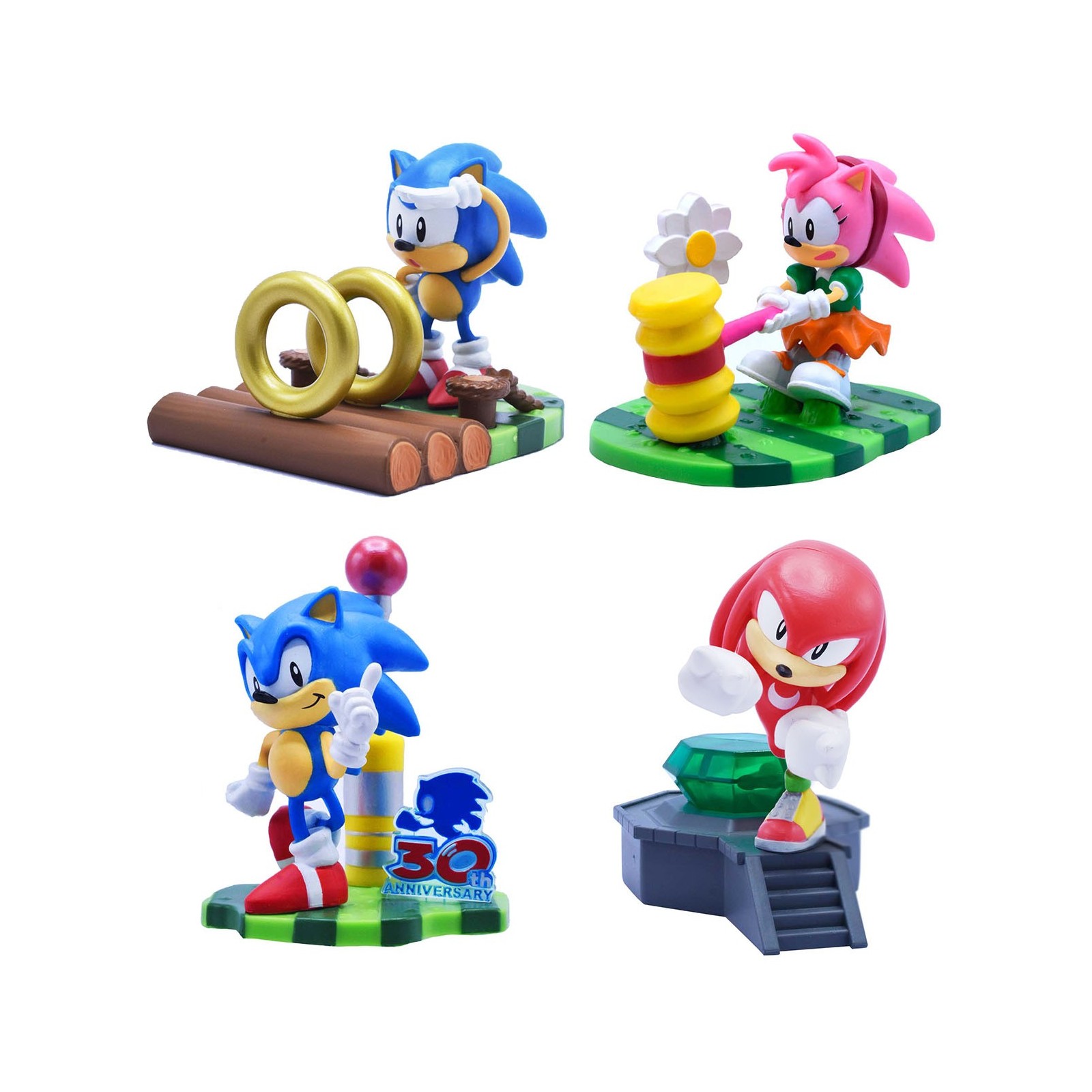 Figura sonic con diorama montar 8cm