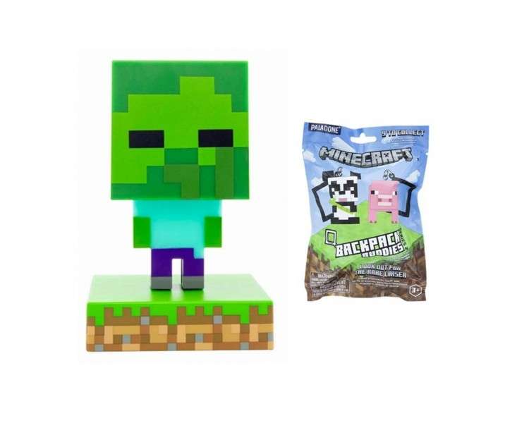 Pack minecraft lampara zombie figura