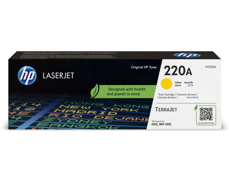 Toner hp 220a w2202a amarillo