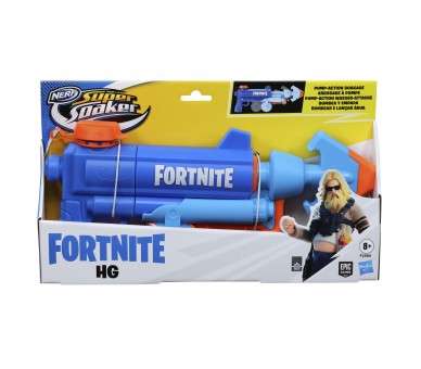 Pistola hasbro nerf super soaker fortnite