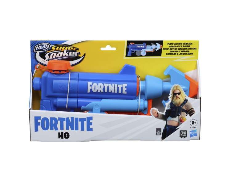 Pistola hasbro nerf super soaker fortnite