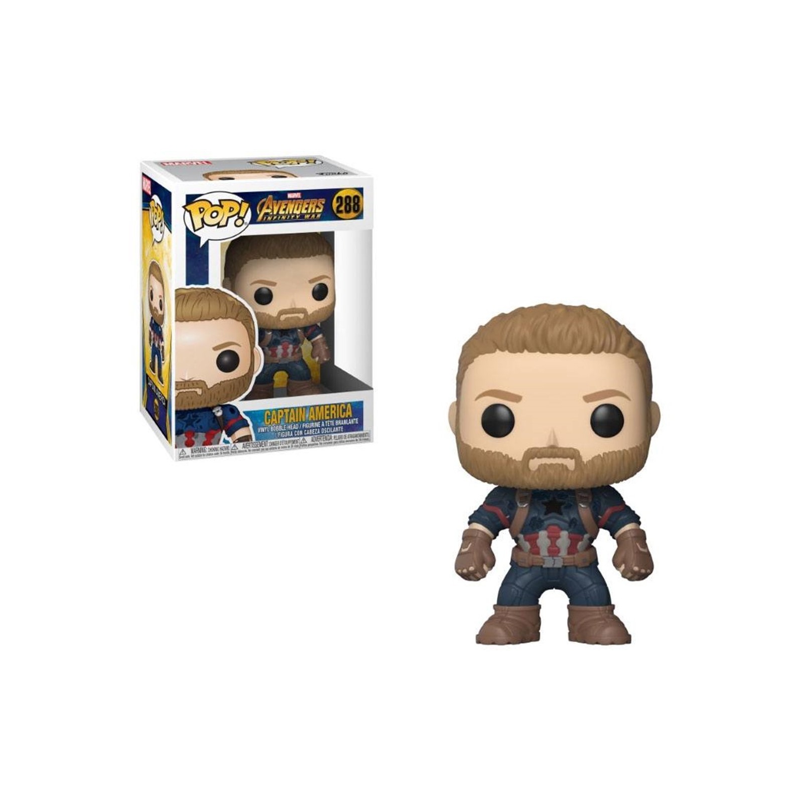 Funko pop marvel infinity war capitan