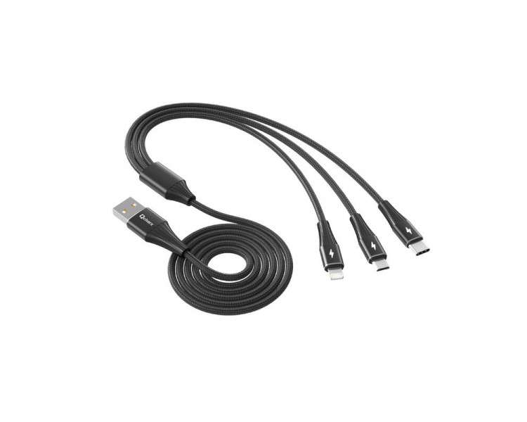 Cable triple qcharx napoli usb a