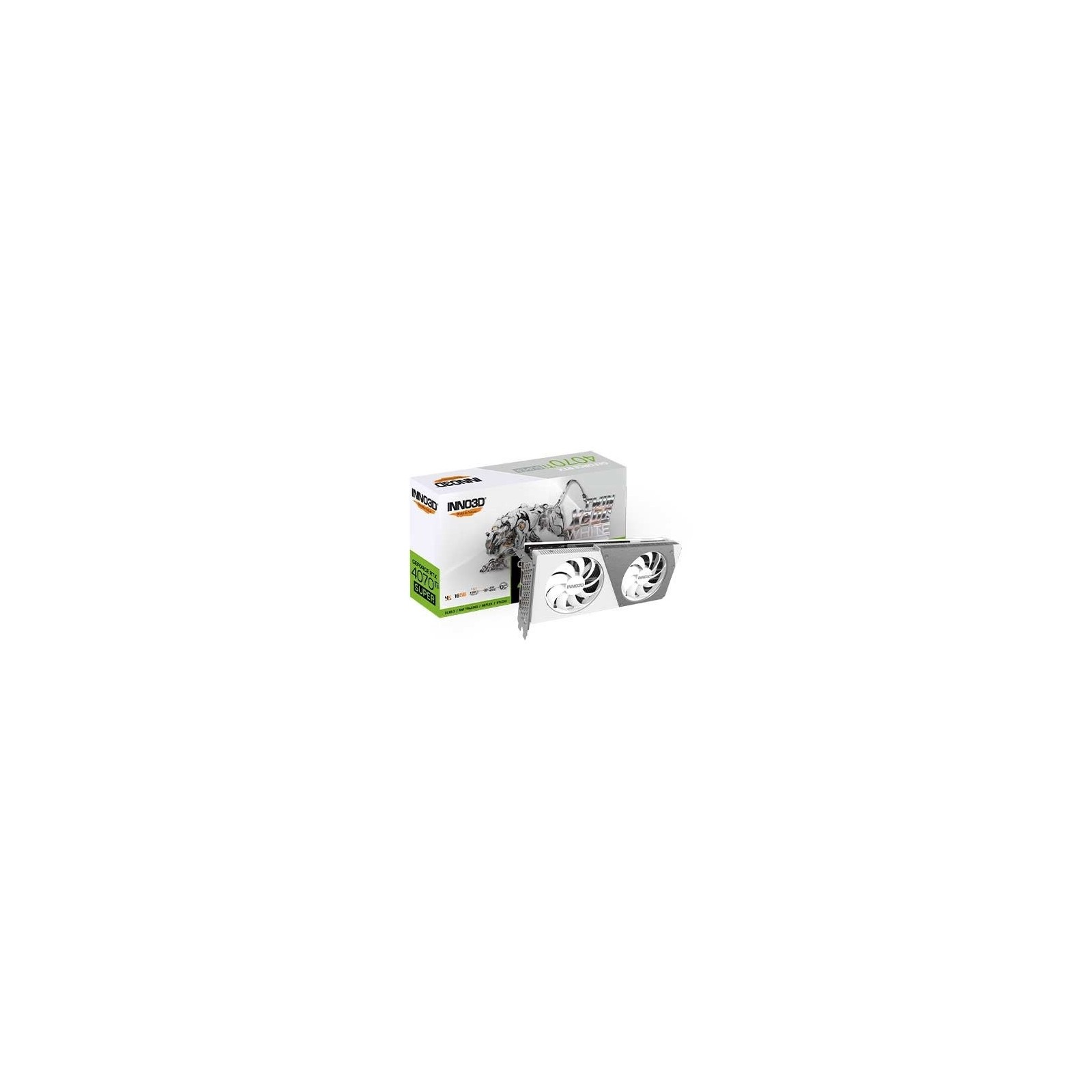 TARJETA GRaFICA INNO3D RTX 4070 TI SUPER TWIN X2 OC WHITE