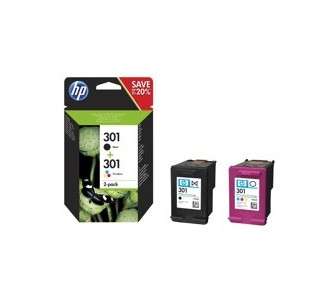 Multipack hp n9j72ae nº301 negro y