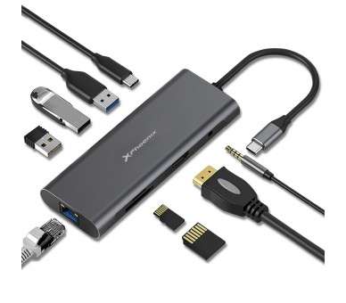 Docking hub usb tipo c 9