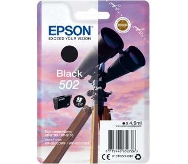 Cartucho tinta epson 502 c13t02v14010 negro