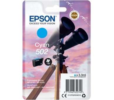 Cartucho tinta epson t02v240 502 cian