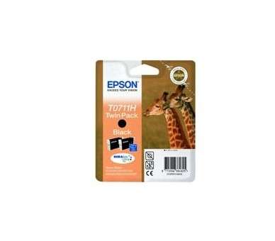 Pack 2 tintas epson c13t07114h10 negro