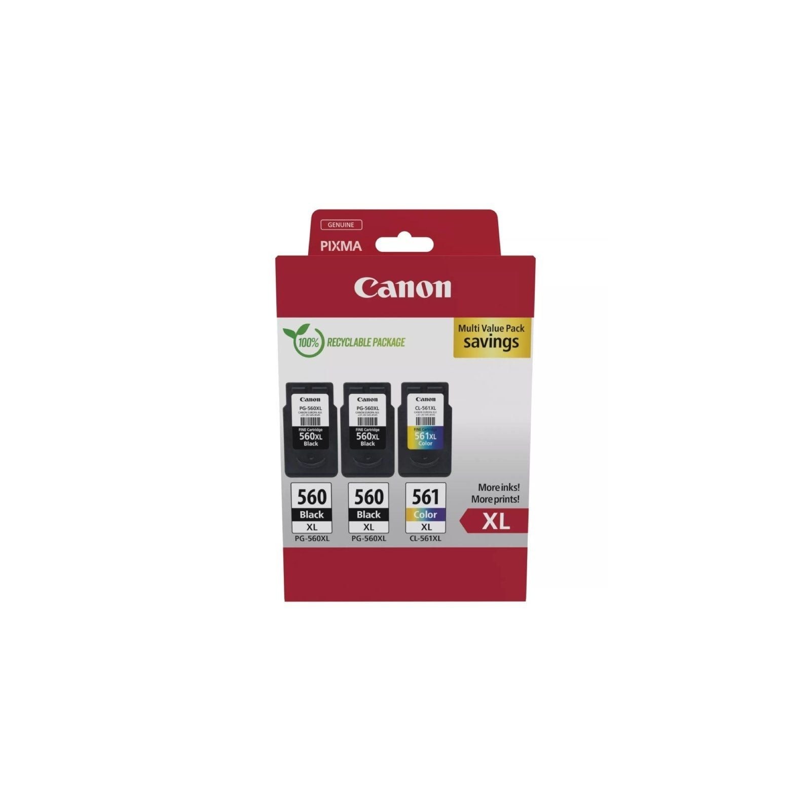 h2Multipack de cartuchos de tinta Canon de alto rendimiento dos PG 560XL y un CL 561XL h2divEste multipack es la solucion asequ