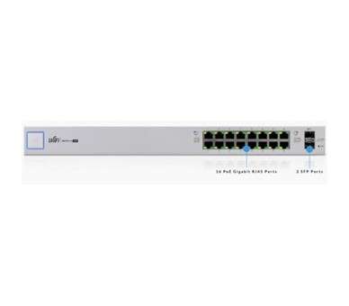 Switch 16 puertos ubiquiti us 16 150w unifi