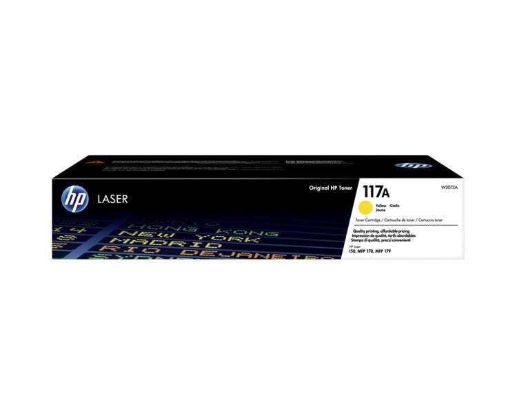 Toner hp 117a w2072a amarillo 700