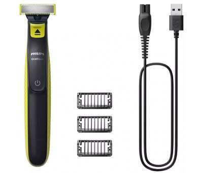 ph2Recorte perfile y afeite cualquier longitud de vello h2Philips OneBlade es un nuevo y revolucionario moldeador hibrido que p