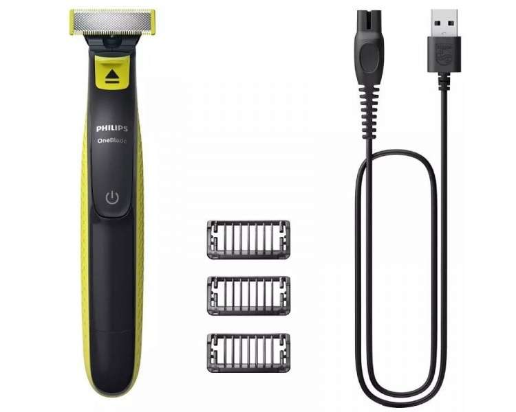 ph2Recorte perfile y afeite cualquier longitud de vello h2Philips OneBlade es un nuevo y revolucionario moldeador hibrido que p