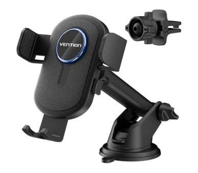 h2Soporte de sujecion para automovil con ventosa negro h2divConduce sin preocupaciones con el soporte para telefono VENTION La 