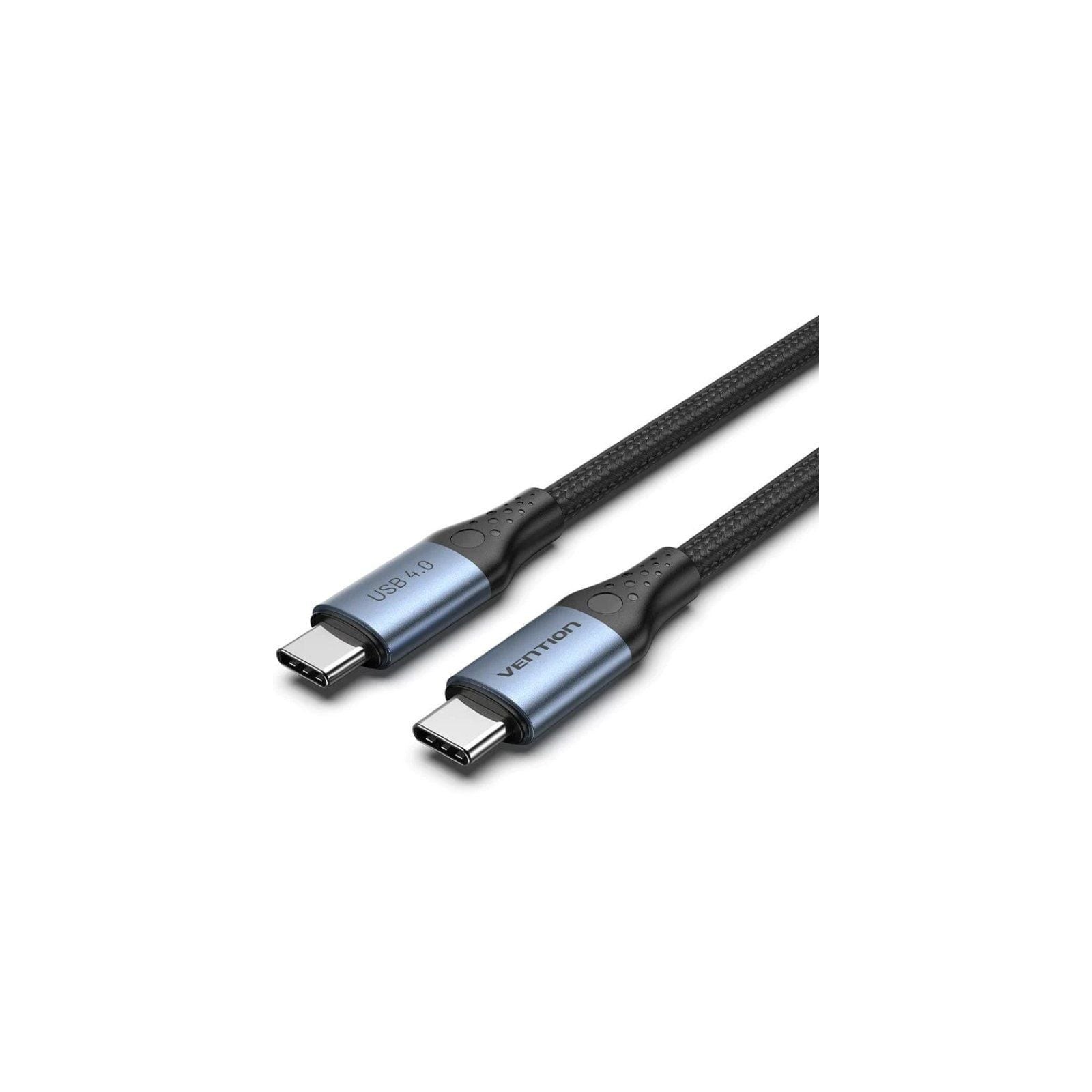 h2Cable trenzado de algodon USB 40 C macho a C macho 5A h2divh2Cable USB 40 con todas las funciones h2pEl futuro del USB ha lle