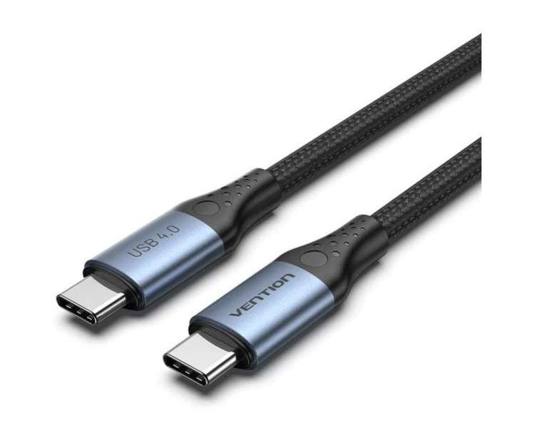 h2Cable trenzado de algodon USB 40 C macho a C macho 5A h2divh2Cable USB 40 con todas las funciones h2pEl futuro del USB ha lle