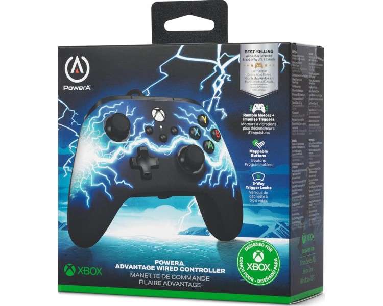 POWER A ADVANTAGE WIRED CONTROLLER ARC LIGHTNING (XBONE)