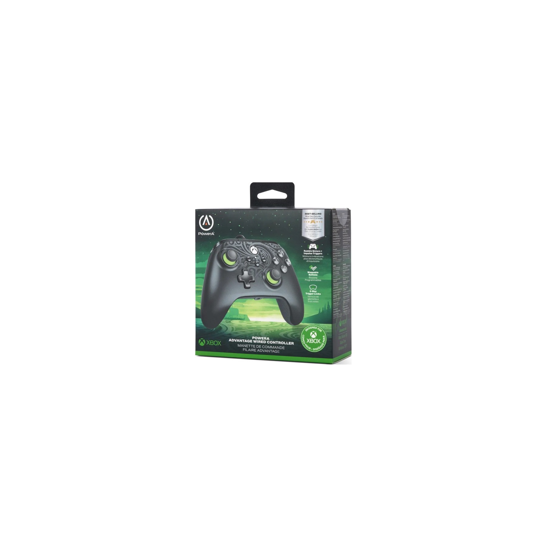 POWER A ADVANTAGE WIRED CONTROLLER GREEN HINT (XBONE)