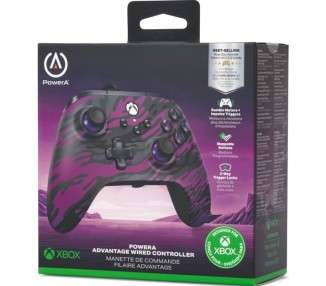 POWER A ADVANTAGE WIRED CONTROLLER PURPLE CAMO (XBOX SERIES X/S)