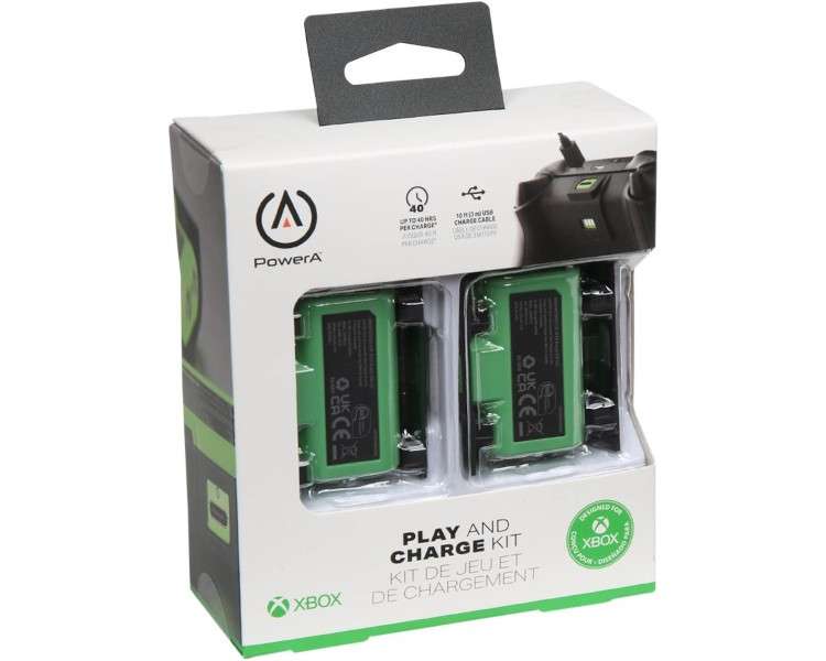 POWER A PLAY AND CHARGE KIT CONTROLLERS 2 UDS. (XBONE)