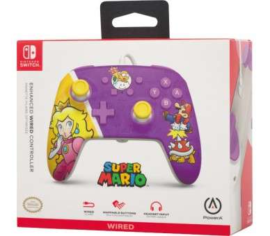 POWER A ENHANCED WIRED CONTROLLER PRINCESS PEACH BATTLE