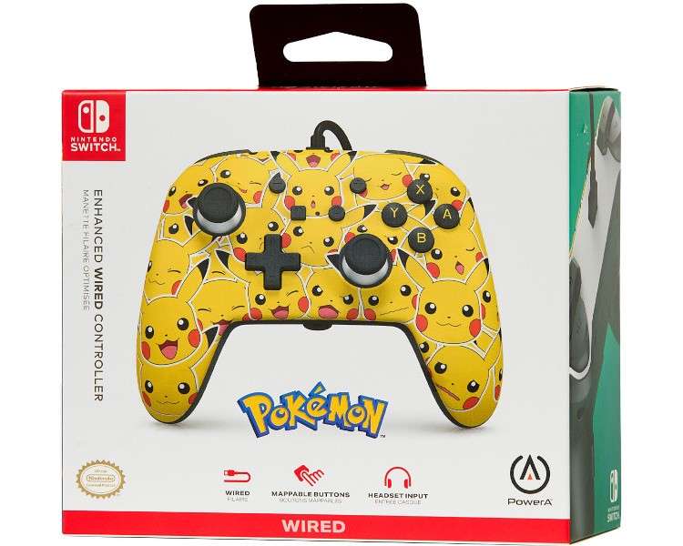 POWER A ENHANCED WIRED CONTROLLER PIKACHU MOODS