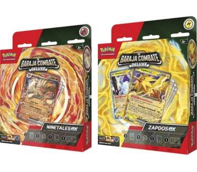 POKEMON JUEGO DE CARTAS COL. BARAJA COMBATE DELUXE (ZAPDOS EX / NINETALES EX) (ESP)