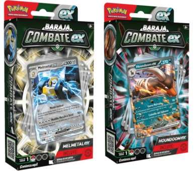 POKEMON JUEGO DE CARTAS COL. BARAJA COMBATE (MELMETAL EX / HOUNDOOM EX) (ESP)