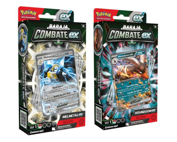 POKEMON JUEGO DE CARTAS COL. BARAJA COMBATE (MELMETAL EX / HOUNDOOM EX) (ESP)