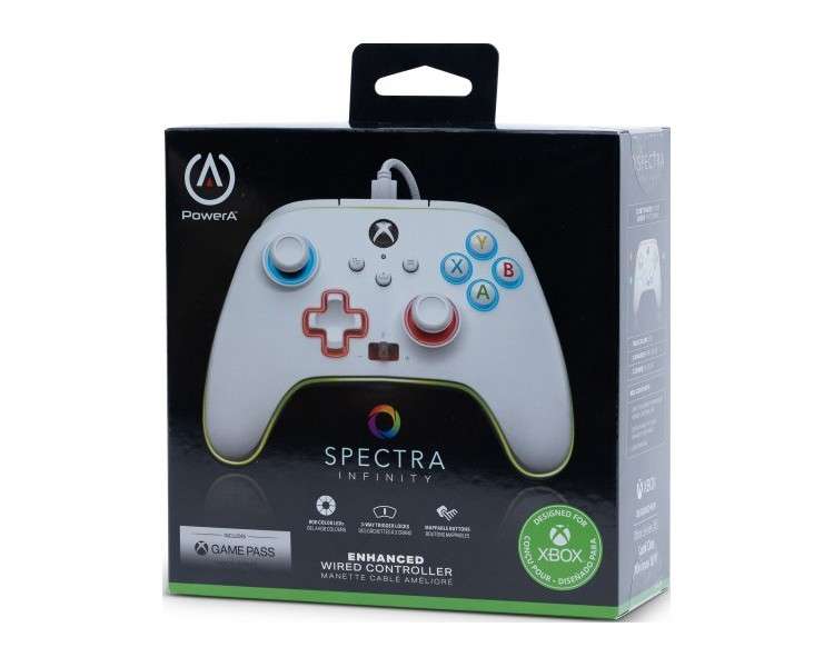 POWER A ENHANCED WIRED CONTROLLER SPECTRA INFINITY WHITE (BLANCO) (XBONE/PC)