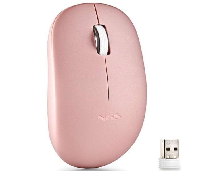 ph2FOG PRO PINK h2p ppRAToN INALaMBRICO CON TECLAS SILENCIOSAS pulliRaton optico inalambrico de 1000 DPI con conexion USB liliI