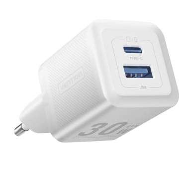 ph2Cargador GaN de 2 puertos USB C A 30W 30W h2divbr divp ph2Especificaciones h2ulliMarca liliVention liliColor liliBlanco lili