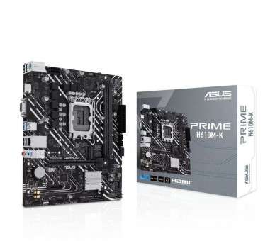 h2PRIME H610M K h2pIntel H610 LGA 1700 micro ATX motherboard DDR5 PCIe 40 M2 slot Realtek 1 Gb Ethernet HDMI8482 VGA USB 32 Gen