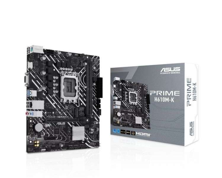 h2PRIME H610M K h2pIntel H610 LGA 1700 micro ATX motherboard DDR5 PCIe 40 M2 slot Realtek 1 Gb Ethernet HDMI8482 VGA USB 32 Gen