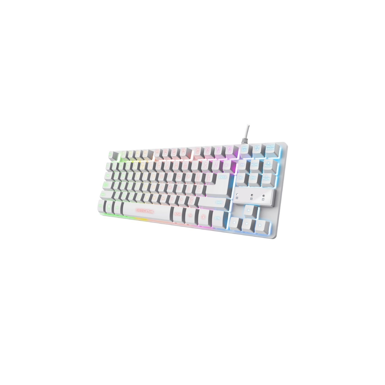 p ph2GXT 833W THADO h2pTeclado para gaming metalico y compacto con iluminacion LED multicolor pp pp ph2De tipo sostenible h2pFa