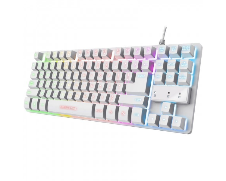 p ph2GXT 833W THADO h2pTeclado para gaming metalico y compacto con iluminacion LED multicolor pp pp ph2De tipo sostenible h2pFa